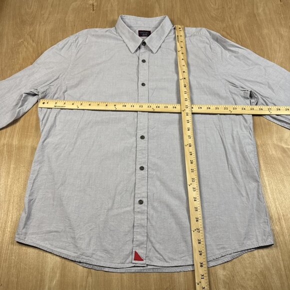 Untuckit Mens Light Gray Long Sleeve Button Up Dress Shirt Size XXL - Picture 3 of 4